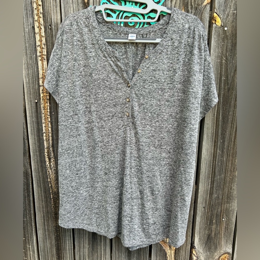 Gray Henley Top